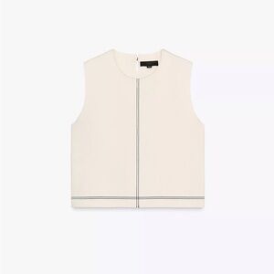 Zara Cream Sleeveless Top